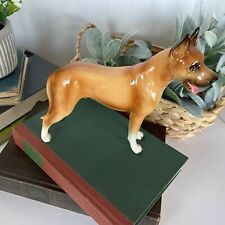 Antique Great Dane Figurine Shafford Company Fawn Color Porcelain Mint Condition picture