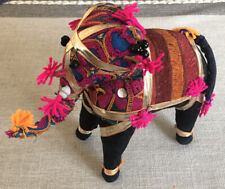 Hand-Crafted Anglo Raj Stuffed Cotton Embroidered Elephant, India picture
