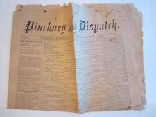1906 DRESDEN INDEPENDENT & 1907 OBERLIN HERALD & 1892 PINCKNEY NEWSPAPERS - BB-2 picture