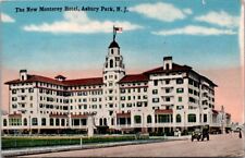 Asbury Park NJ New Monterey Hotel Auto Freehold Postmark c1910s postcard CQ3 picture