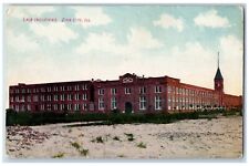 Zion City Illinois Postcard Lace Industries Exterior View Building c1910 Vintage picture