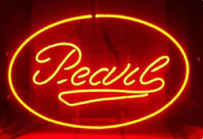 Pearl Beer Oval Lager Neon Lamp Light Sign 24