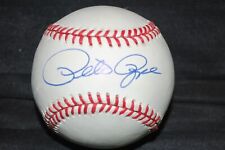 EXCELLENT PETE ROSE SIGNED BASEBALL AUTO ONLB FREE CUBE  CINCINNATI RED picture