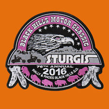 2016 STURGIS RALLY 76th ANNIVERSARY EAGLE FEATHER STURGIS RALLY BIKER PATCH picture