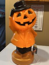 Halloween Pumpkin With Top Hat Blow Mold (new) picture