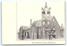 c1910 TELFORD PA TRINITY REFORMED CHURCH EARLY UNPOSTED POSTCARD P3903 picture
