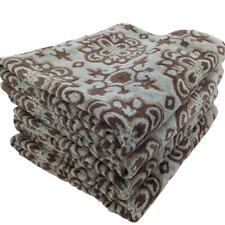 Set of 4 WELLESLEY MANOR Luxurious Modern Moroccan Design Sculpted Bath Towels  picture