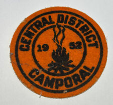 1952 Felt Central District Camporal Patch  Boy Scout TK0 picture