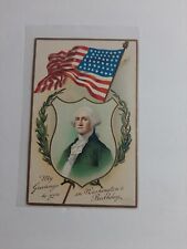 Patriotic Postcard Clapsaddle Antique George Washington Shield Laurel Flag 51646 picture