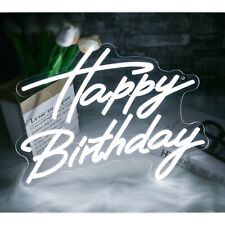 Happy Birthday Neon Signs, LED Happy Birthday Nneon Light for Party Wall Decor picture