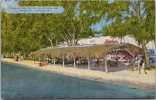 Vintage 1950 GULFPORT, Florida Linen Postcard 