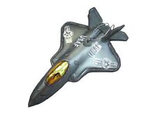 USAF F 35 Joint Strike Fighter Mercury Style Glass Ornaments Kurt S Adler NWT picture