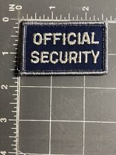 Vintage Official Security Patch Guard Officer Private Police Cop Alarm Services picture