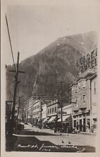 Juneau, AK: 1919 RPPC Front Street, vintage Alaska Real Photo Postcard picture