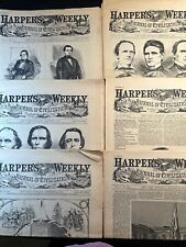 Reprint Harper's Weekly 1860-61 Lot of 6 issues Ft Sumter picture