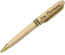Personalized Eco-friendly Wood Pen Maple, Rosewood, Bamboo (Maple Ballpoint) picture