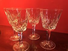 Set of 4 Waterford Crystal Lismore Claret Wine Glasses 5 7/8