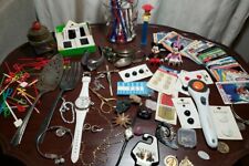 Junk Drawer Lot A: Vintage Stir, Watches, Slides, 925 Earrings, Cards, Buttons picture