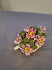 Aynsley England April Primrose Hand Painted Fine Bone China Flowers in Basket picture