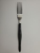Cutco Black Brown Dinner Fork  Stainless Flatware Gently Used 8.25 Inch picture