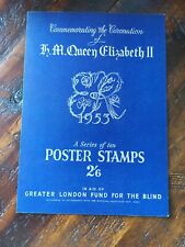 H. M. Queen Elizabeth II 1953 A Series Of Ten Poster Stamps 2'6 picture