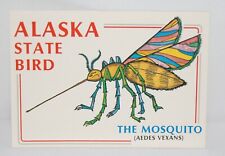 Vtg Alaska Post Card Purchased  in Anchorage Alaska State Bird The Mosquito picture