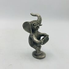 Hudson Pewter Strike Up The Band Anthropomorphic Elephant Xylophone Figurine picture