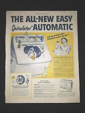 Spiralator Automatic Clothes Washer Magazine AD,1953 Washing Appliance #2006 picture