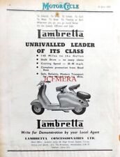 'LAMBRETTA' Motor Scooter ADVERT #5 : 1952 Motorcycle Print picture