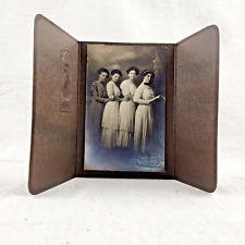 Victorian Era Widmer Studio Photo Four Young Women Graduates Friends Pride picture