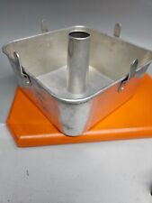 Vtg Square Comet 2 Piece Angel Food Bundt Cake Pan 9x9x4 Aluminum Made in USA picture