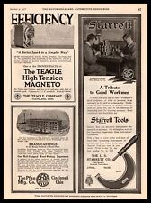 1917 Starrett Tools Athol Massachusetts & Teagle Magneto Cleveland Ohio Print Ad picture