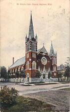 St.Mary's Church Saginaw Michigan-Posted July 17,1908 Flint-Butler, Pa Postcard picture