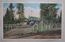 c1910s Postcard O. S. L. Railroad Station Yellowstone National Park WY Unposted picture