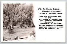 Volcano CA No12 The WILLOW GROVE Soldier's Gulch GOLD Discovered Here  POSTCARD picture