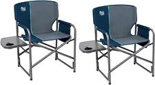 Lightweight Oversized Camping Chair, Lawn, Picnic, Support 400lbs Blue 2 Pack picture