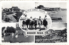 Bognor Regis Multi View Sussex England UK Chrome Postcard c1962 picture