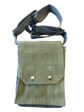 Authentic French Army MAT-49 Magazine Pouch OD Green Drab 2 Snaps Original VTG picture