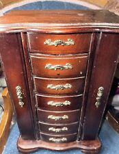 1988 Powell Vintage Wood Jewelry Box With Mirror Beautiful:) picture