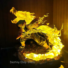 Gift Anime Demon Slayer LED Light Figure Agatsuma Zenitsu Kokyuu Statues Stand picture