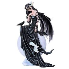 PT Dark Skies Raven Fey Goth Fairy Collectible Figurine by Nene Thomas picture