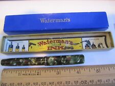 Vintage 3V Waterman Ideal Marble Lever fill Fountain Pen w/original box picture