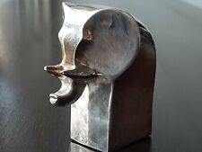Vintage DANSK Gunnar Cyren ABSTRACT Silverplate ELEPHANT FIGURINE PAPERWEIGHT  picture