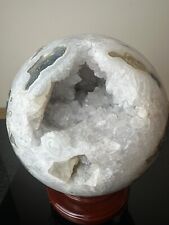 10.5kg Huge Large Druzy Quartz Moss Tree Agate Sphere Crystal Gemstones AAAAA+ picture