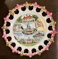 VTG Washington D.C. Reticulated Collector Plate Silberne Product Made in Japan  picture