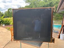 Antique School House Wall Mounted Four Panel Swinging Chalk Board picture