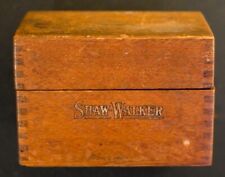 Vintage Shaw-Walker - Dovetail Corners - Wood Recipe Box 5.5