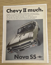Vintage 1968 Chevrolet Nova SS Car Print - Ad Man Cave Wall picture