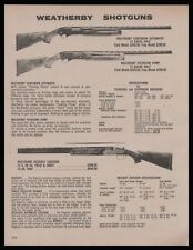 1975 WEATHERBY Centurian Patrician and Rgency Shotgun PRINT AD picture