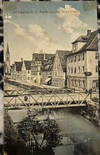 Schwabach - partie an der schwabach vintage postcard picture